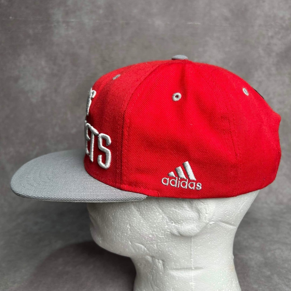 Adidas Houston Los Rockets Snapback Spanish Hat Red Grey NBA Mens Cap